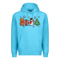 Ocean Blue christmas gingerbread cookies Premium Hoodie - Zillion Design Studio