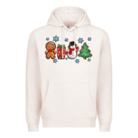 Pale Pink christmas gingerbread cookies Premium Hoodie - Zillion Design Studio