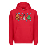 Red christmas gingerbread cookies Premium Hoodie - Zillion Design Studio