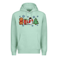 Seafoam christmas gingerbread cookies Premium Hoodie - Zillion Design Studio