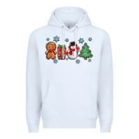 White christmas gingerbread cookies Premium Hoodie - Zillion Design Studio