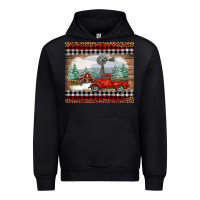 Black christmas farm and truck Urban Hoodie - RanaPortraitStore