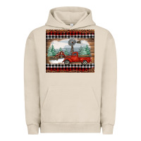 Pigment French Oak christmas farm and truck Urban Hoodie - RanaPortraitStore