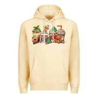 Pina Colada christmas gingerbread coffee cups Premium Hoodie - Zillion Design Studio