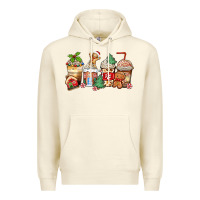 Sandshell christmas gingerbread coffee cups Premium Hoodie - Zillion Design Studio