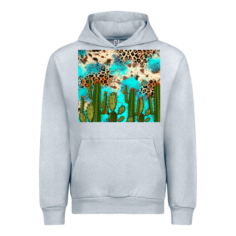 Cactus Turquoise Leopard Cowhide Tumbler Rana Urban Hoodie by RanaPortraitStore | Teevron