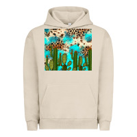 Pigment French Oak cactus turquoise leopard cowhide tumbler rana Urban Hoodie - RanaPortraitStore