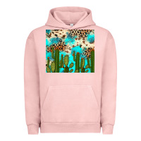 Pigment Salmon cactus turquoise leopard cowhide tumbler rana Urban Hoodie - RanaPortraitStore