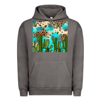 Pigment Tornado cactus turquoise leopard cowhide tumbler rana Urban Hoodie - RanaPortraitStore