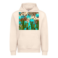 Sandshell cactus turquoise leopard cowhide tumbler rana Urban Hoodie - RanaPortraitStore
