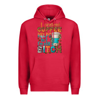 Cardinal i pretend coffee helps but im stil a bitch Premium Hoodie - texasbilliewilder