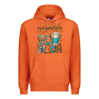 Carrot i pretend coffee helps but im stil a bitch Premium Hoodie - texasbilliewilder