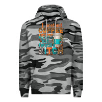 Slate Camo i pretend coffee helps but im stil a bitch Premium Hoodie - texasbilliewilder