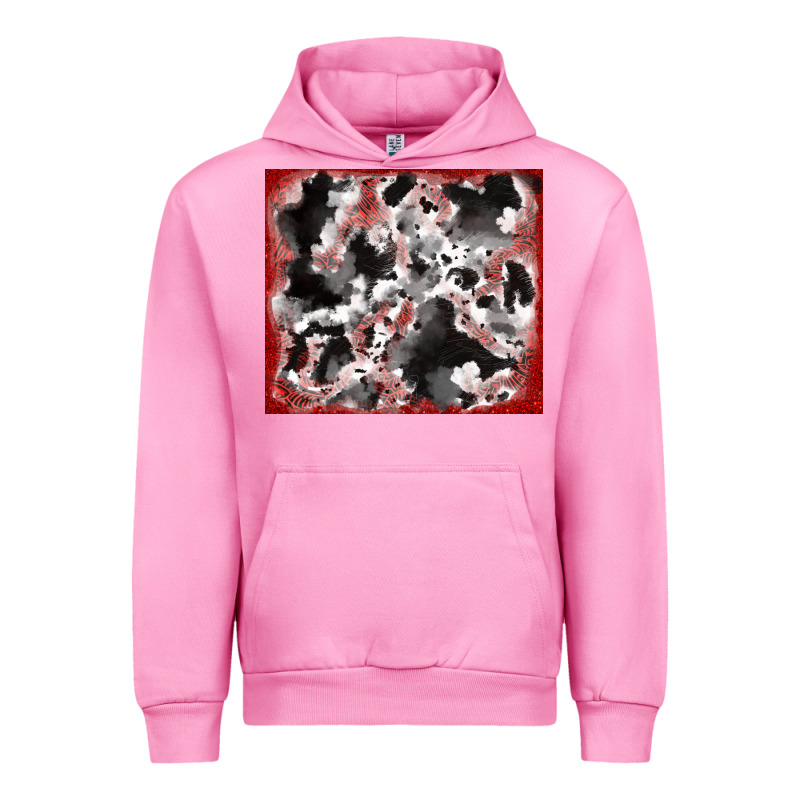 Cowhide Glitter Tooled Leather Urban Hoodie by RanaPortraitStore | Teevron