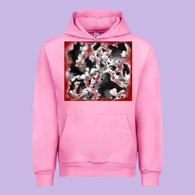 Urban Hoodie cowhide glitter tooled leather