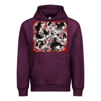 Mauve Wine cowhide glitter tooled leather Urban Hoodie - RanaPortraitStore