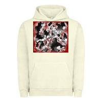 Pigment Pistachio cowhide glitter tooled leather Urban Hoodie - RanaPortraitStore