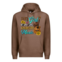 Chestnut just a girl who loves country music Premium Hoodie - texasbilliewilder