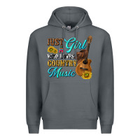 Rock just a girl who loves country music Premium Hoodie - texasbilliewilder