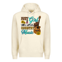 Sandshell just a girl who loves country music Premium Hoodie - texasbilliewilder