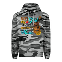 Slate Camo just a girl who loves country music Premium Hoodie - texasbilliewilder