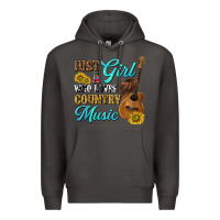Smoke just a girl who loves country music Premium Hoodie - texasbilliewilder