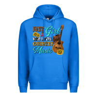 True Royal just a girl who loves country music Premium Hoodie - texasbilliewilder