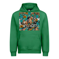 Emerald cowgirl sunflower turquoise Urban Hoodie - RanaPortraitStore