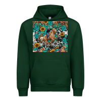 Forest Green cowgirl sunflower turquoise Urban Hoodie - RanaPortraitStore