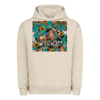 Pigment French Oak cowgirl sunflower turquoise Urban Hoodie - RanaPortraitStore