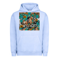 Pigment Grape Ice cowgirl sunflower turquoise Urban Hoodie - RanaPortraitStore