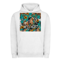 Pigment Lunar Rock cowgirl sunflower turquoise Urban Hoodie - RanaPortraitStore