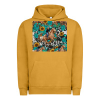 Pigment Peanut Butter cowgirl sunflower turquoise Urban Hoodie - RanaPortraitStore