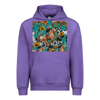 Tulip cowgirl sunflower turquoise Urban Hoodie - RanaPortraitStore