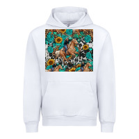 White cowgirl sunflower turquoise Urban Hoodie - RanaPortraitStore