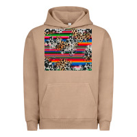 Pigment Burro cowhide leopard serape Urban Hoodie - RanaPortraitStore