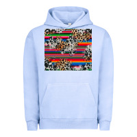 Pigment Grape Ice cowhide leopard serape Urban Hoodie - RanaPortraitStore