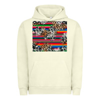 Pigment Pistachio cowhide leopard serape Urban Hoodie - RanaPortraitStore