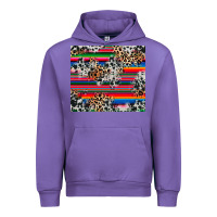 Tulip cowhide leopard serape Urban Hoodie - RanaPortraitStore