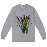 Heather Grey reeds Long Sleeve Tee - BarkalooDesign