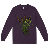 Plum reeds Long Sleeve Tee - BarkalooDesign