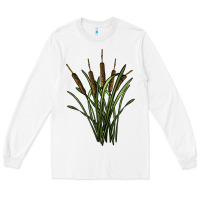 White reeds Long Sleeve Tee - BarkalooDesign