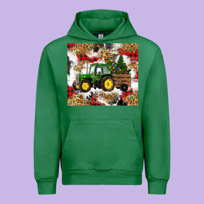 Urban Hoodie christmas farm tractor