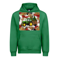 Emerald christmas farm tractor Urban Hoodie - RanaPortraitStore
