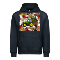 Navy christmas farm tractor Urban Hoodie - RanaPortraitStore