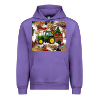 Tulip christmas farm tractor Urban Hoodie - RanaPortraitStore