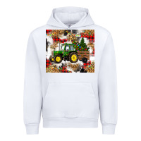 White christmas farm tractor Urban Hoodie - RanaPortraitStore
