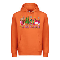 Carrot 'tis the season pink christmas Premium Hoodie - Zillion Design Studio