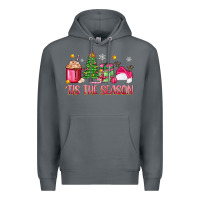 Rock 'tis the season pink christmas Premium Hoodie - Zillion Design Studio