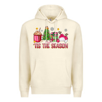 Sandshell 'tis the season pink christmas Premium Hoodie - Zillion Design Studio